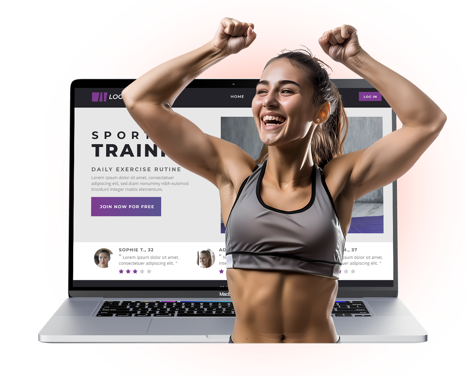 Woman Lifting Weights